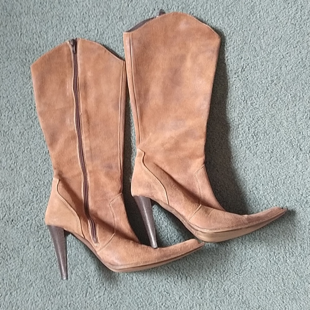Leather Heeled Boots